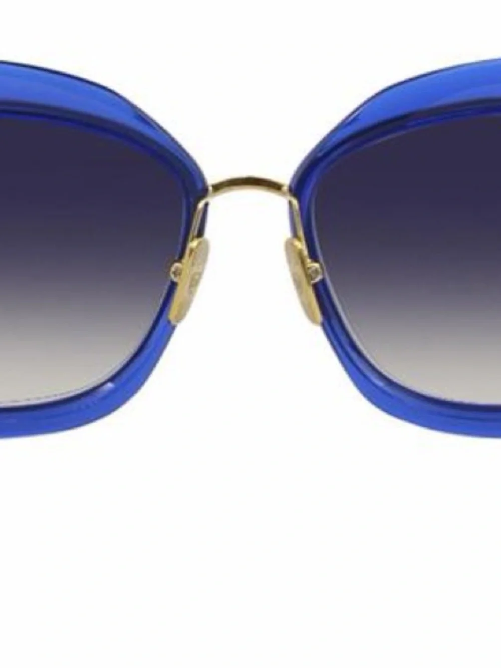 DITA Stormy Blue Frame Sunglasses with Gold Accents